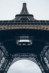 Low angle view of the Eiffel Tower, Paris, France 