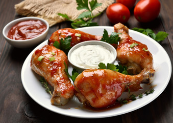 Baked chicken drumsticks