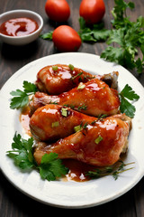 Roasted chicken drumsticks