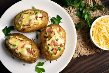 Homemade potato skins