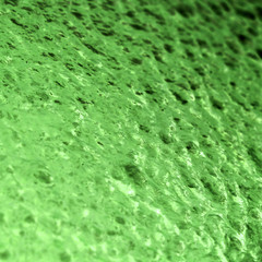 Green rime on glass,  background, texture