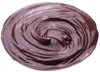 Melted chocolate or chocolate glaze.