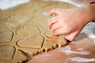 Girl with hearts of dough