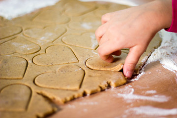 Girl with hearts of dough