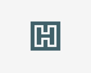 Letter H logo icon design template elements. Abstract vector icon.