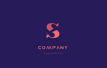 s company small letter logo icon design