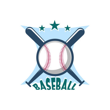 Baseball sport badge logo design template