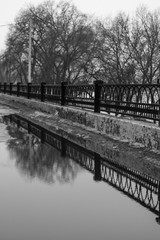 Fototapeta premium Embankment in early spring