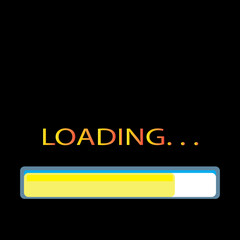 Vector progress loading bar.