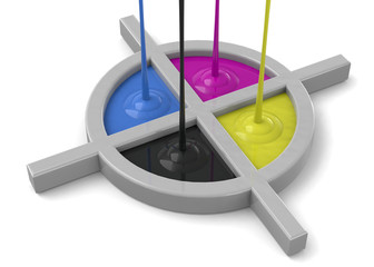 Registration Mark and Colors, 3D