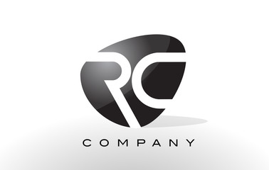 RC Logo.  Letter Design Vector.