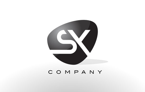 SX Logo.  Letter Design Vector.