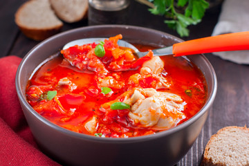 Chakhokhbili - chicken stewed with tomatoes and onions. Georgian national dish