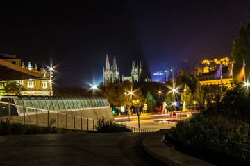 Fototapeta na wymiar Burgos at night