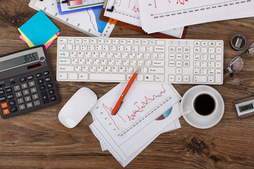 Business Objects in the office on the table