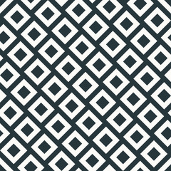 skewed seamless monochrome geometric pattern of squares.