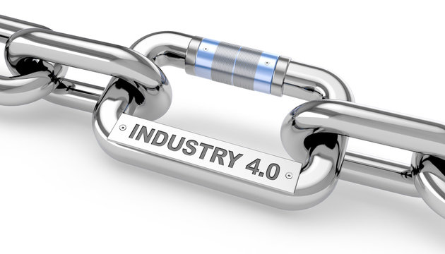 Industry 4.0 / Chain / Metal / 3d