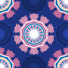 Vector seamless pattern ethnic style background. Vintage decorative texture for wallpapers, backgrounds and page fill. Indian, arabic motive.