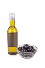 olive oil and black olives