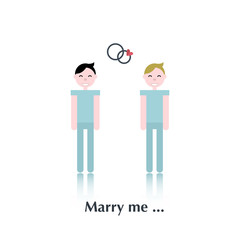 Gay proposal icon