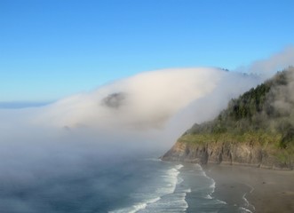 Oregon Coast with Fog
