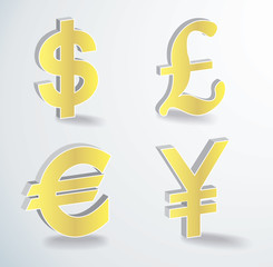 vector currency icons symbol