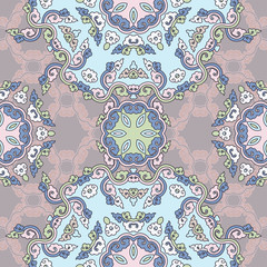 Seamless pattern ethnic style. Vintage decorative texture. Indian, arabic motive.