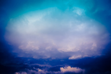 Obraz premium Dark Grey Stormy Clouds Filtered