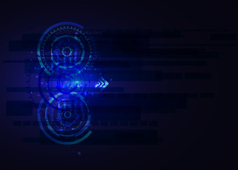 vector background abstract technology communication concept,futuristic background, techno circle