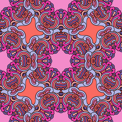 Seamless pattern ethnic style. Vintage decorative texture. Indian, arabic motive.