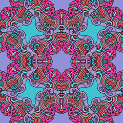 Seamless pattern ethnic style. Vintage decorative texture. Indian, arabic motive.