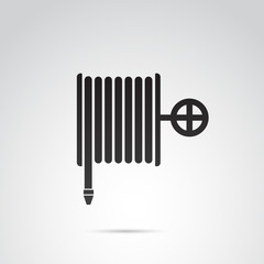 Fire hose vector icon.