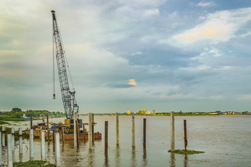 Guayas River at Puerto Santa Ana Guayaquil