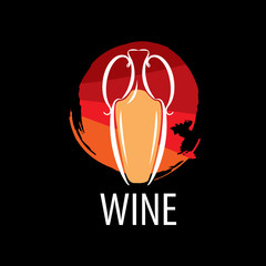vector logo wine