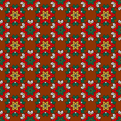 Vector seamless pattern ethnic style background. Vintage decorative texture for wallpapers, backgrounds and page fill. Indian, arabic motive.