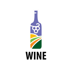 vector logo wine