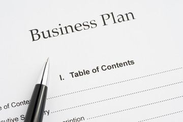 Business planning close-up