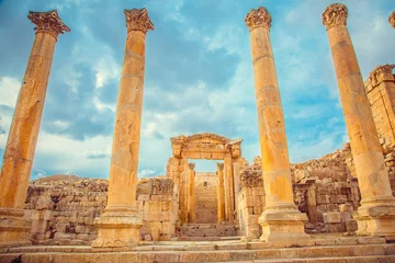 Foto auf Acrylglas Roman ancient ruins, city of Jerash, Jordan © popovatetiana