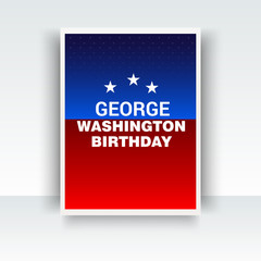 Obraz na płótnie Canvas George Washington's birthday