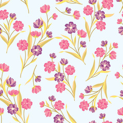 Floral seamless pattern. Flower background