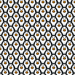 Repeating Staring Penguins