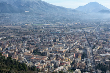 Panoramic view of the city of Cassino