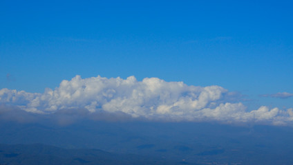 clouds in the blue sky