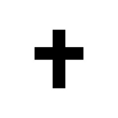 Religion cross solid icon, religion & christianity, Religious sign, a filled pattern on a white background, eps 10.