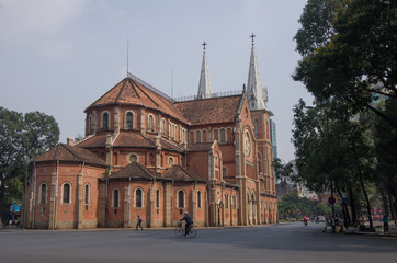 Saigon Notre-Dame Cathedral Basilica (Basilica of Our Lady of The Immaculate Conception)  in Ho Chi...
