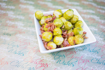 Bacon and Brussels Christmas food 2016