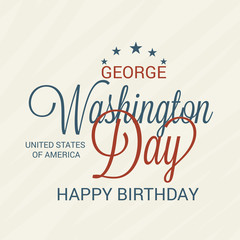 Fototapeta na wymiar George Washington's birthday