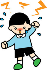 癇癪を起す幼児