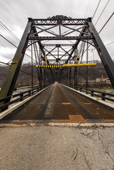 Abandoned Bridge over Shenango River in Pennsylvania