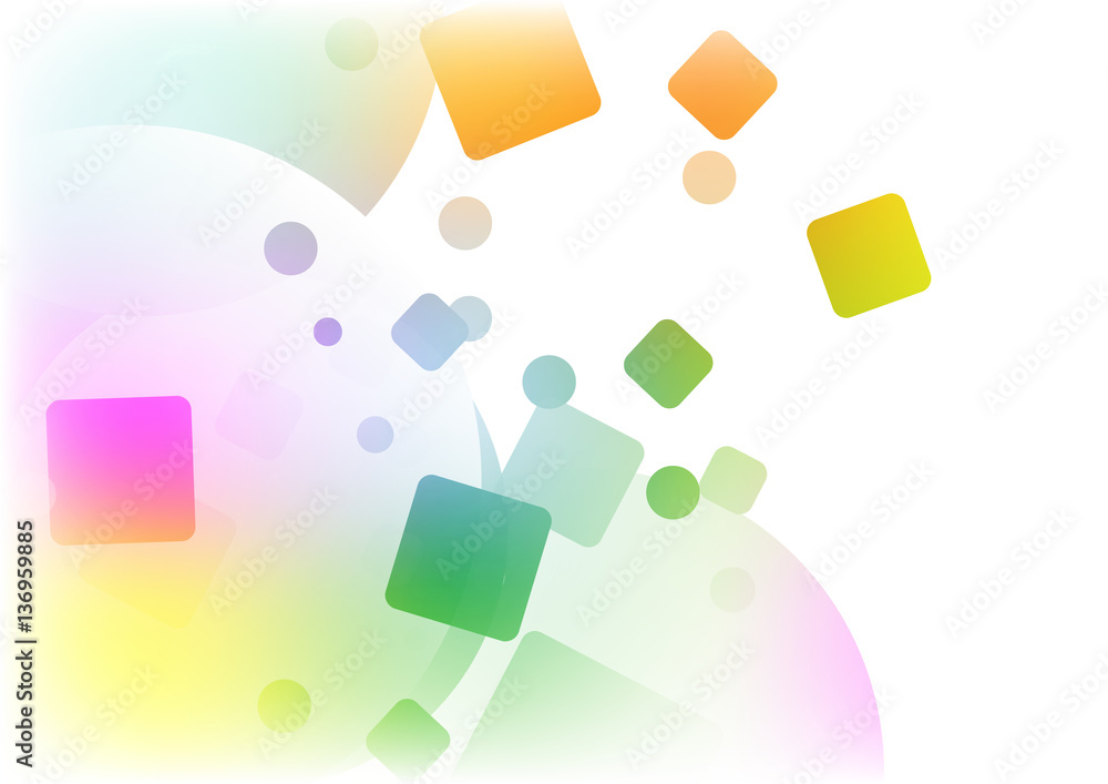 Poster abstract background multi shape color concept design